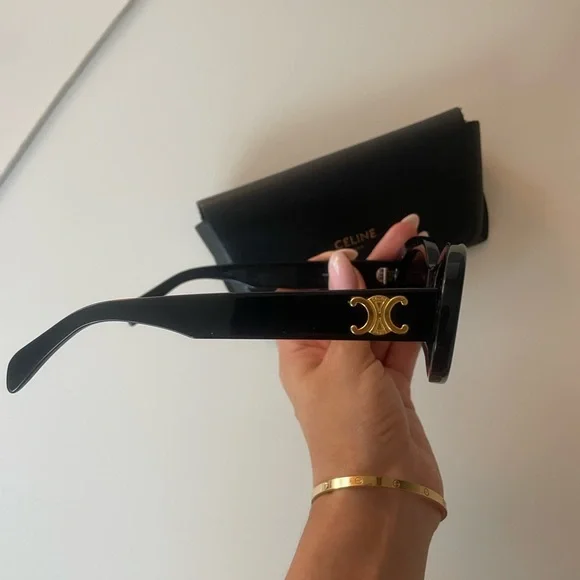 Celine Triomphe Oval Sunglasses 52mm - Picture 6 of 10